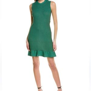 NWT Diane Von Furstenberg Knit Dress, Medium, Green